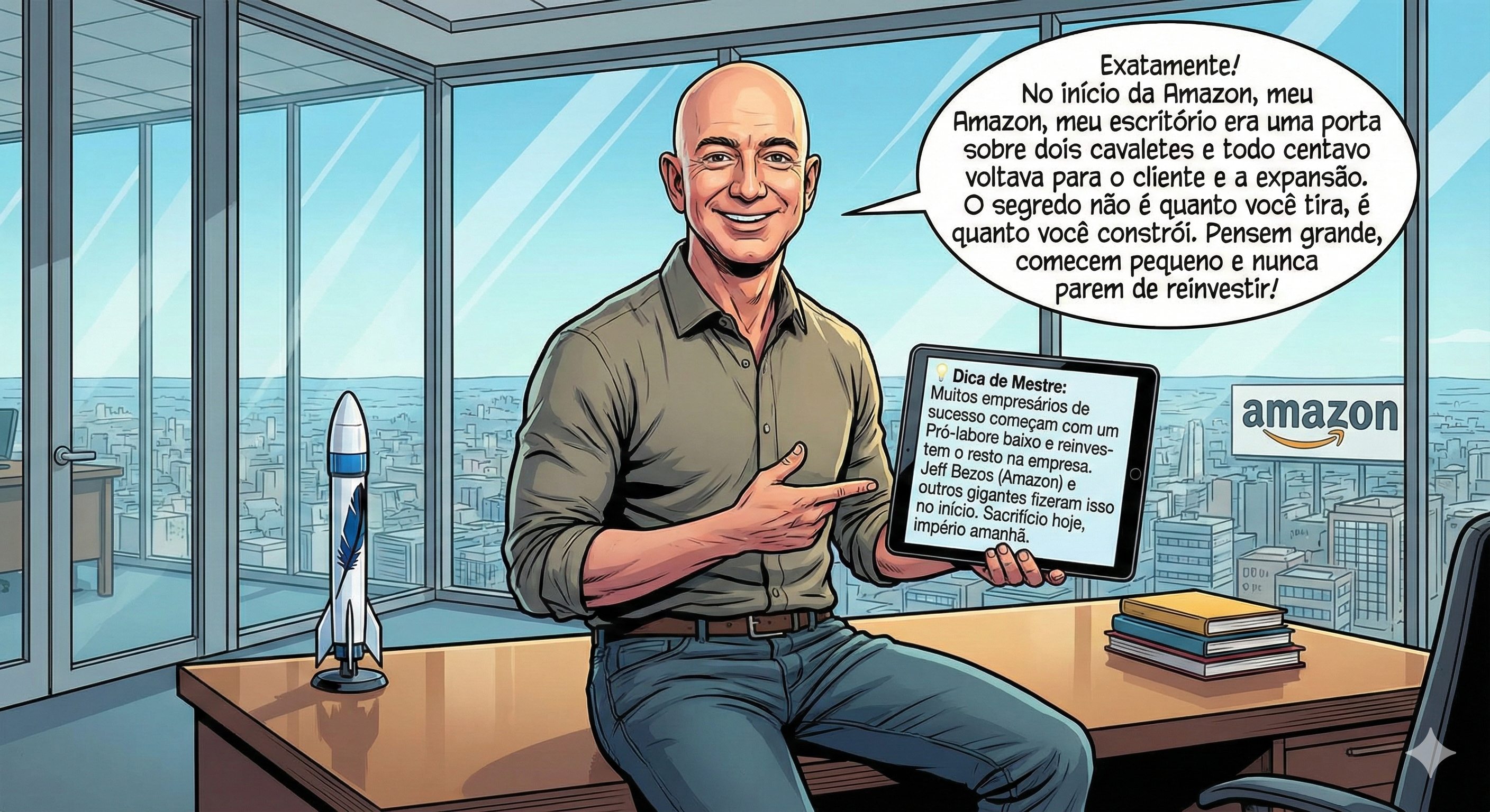 Dica de Mestre: Jeff Bezos sobre reinvestimento